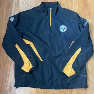 Reebok Onfield Steelers Lightweight Windbreaker Jacket